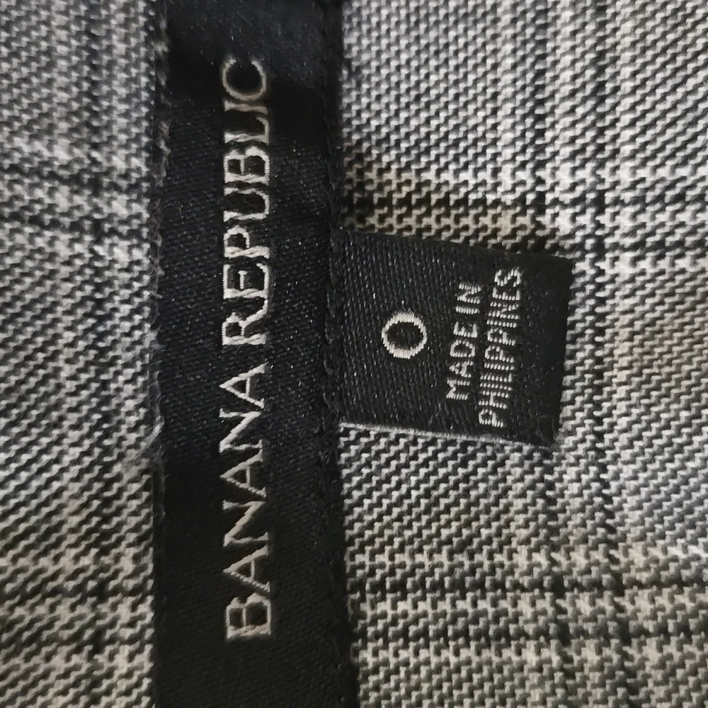 Banana Republic Gray Plaid Midi Dress Like New Cond. - Picture 2 of 8